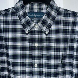 Polo Ralph Lauren Campbell Tartan Checked Plaid w/Pony Summer Shirt Custom Fit